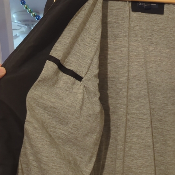 Men's Black and Orange Varsity Jacket - Picture 5 of 7